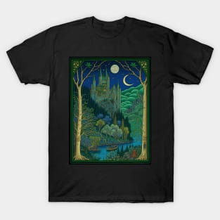 Two Moon Over Castle T-Shirt